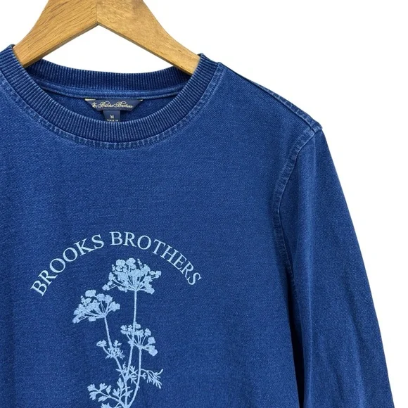 BROOKS BROTHERS Sweatshirt Long Sleeve Blue - Picture 3 of 5